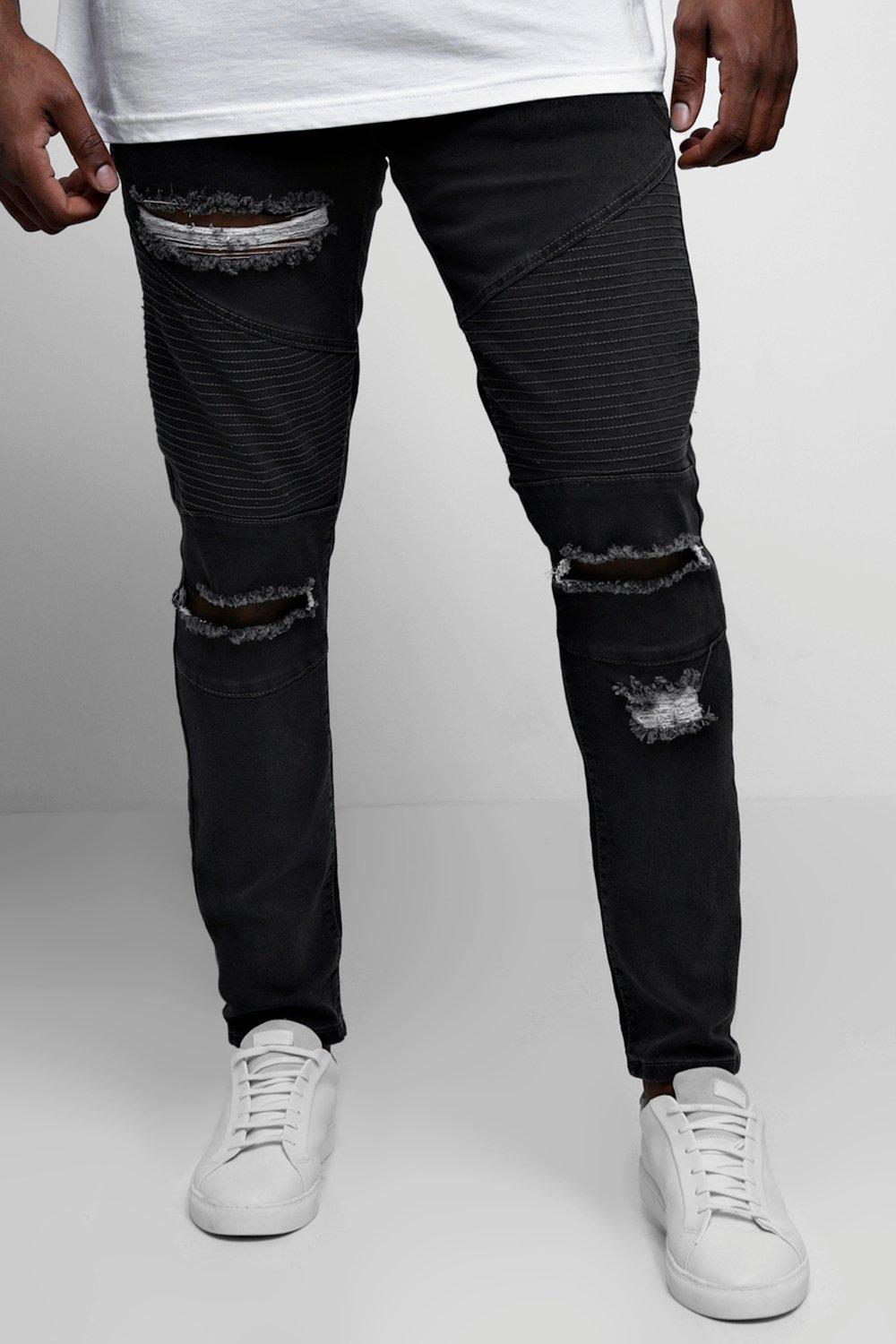 mens big and tall biker jeans